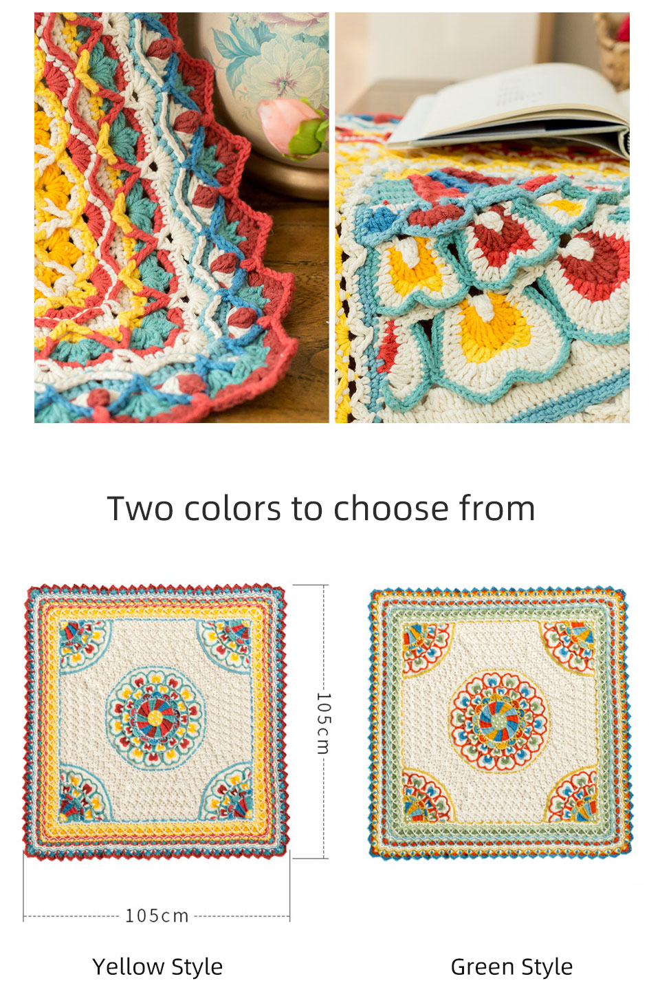 Rainbow wheel,lotus blanket,handmade crochet,milk cotton,blanket material package